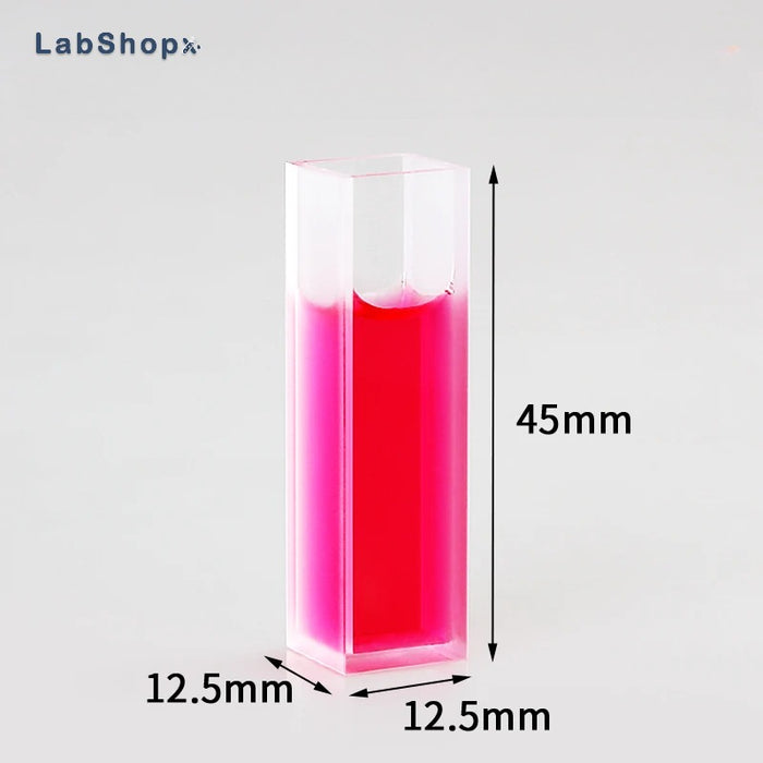 3.5ml Standard Quartz Cell with Lid and Leve Bottom 10mm | LABSHOPX