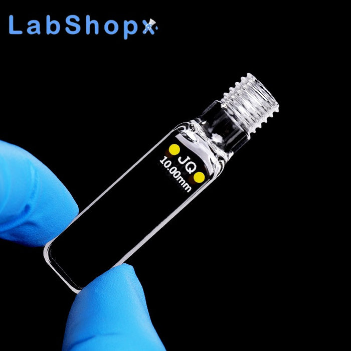 3.5ml Quartz Cuvette Cell with Screw Cap 10mm for Chemistry | LABSHOPX