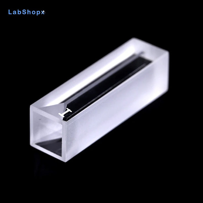 350ul-1750ul Micro IR Quartz Cuvette Cells with Lid Slit 1-5mm | LABSHOPX