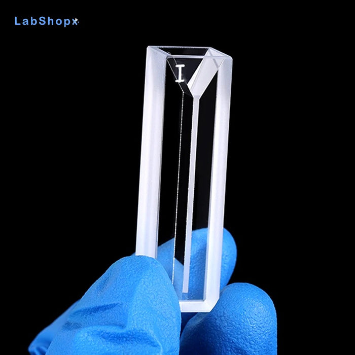 350ul-1750ul Micro IR Quartz Cuvette Cells with Lid Slit 1-5mm | LABSHOPX