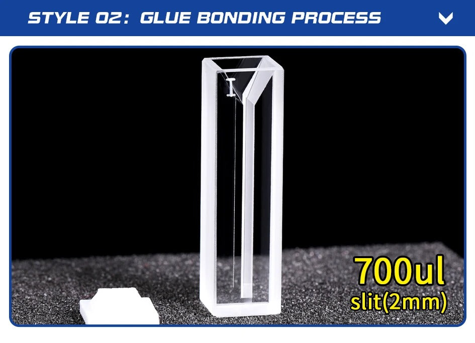 350ul-1750ul Micro IR Quartz Cuvette Cells with Lid Slit 1-5mm | LABSHOPX