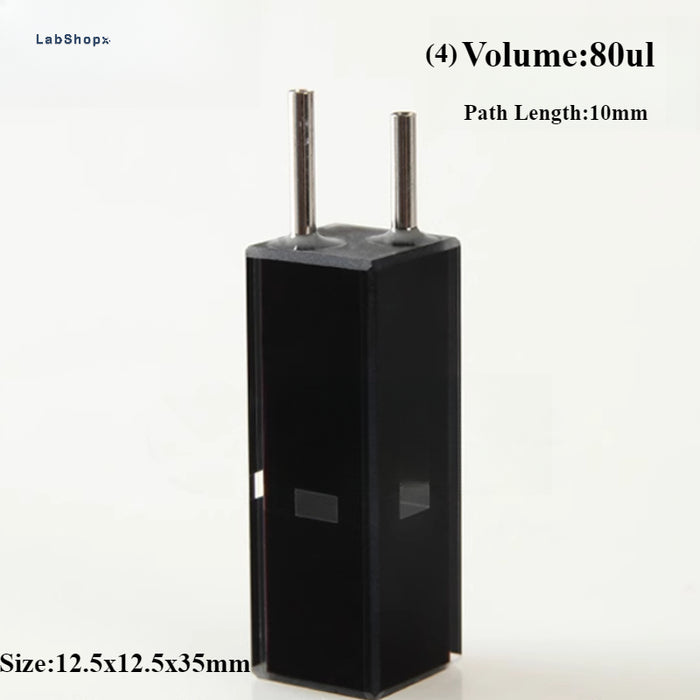 Quartz Fluorescence Flow Cuvette with Stainless Tube | Labshopx