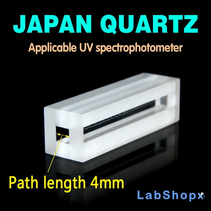 560ul Micro Quartz Cuvette with Lid 4mm Two Polished Windows| LABSHOPX