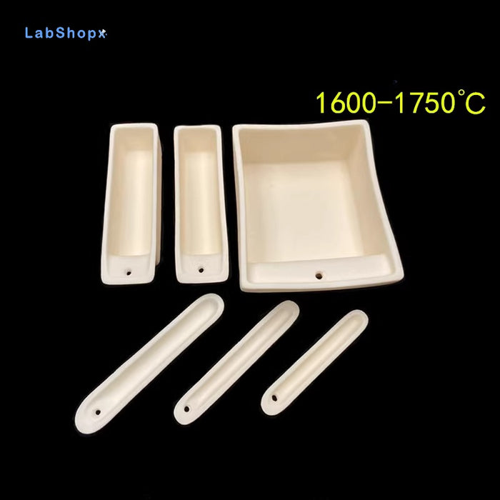 99Al2o3 Alumina Ceramic Corundum Boat High Alumina with Hole| LABSHOPX