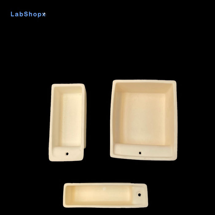99Al2o3 Alumina Ceramic Corundum Boat High Alumina with Hole| LABSHOPX