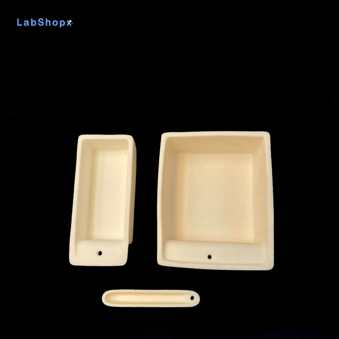 99Al2o3 Alumina Ceramic Corundum Boat High Alumina with Hole| LABSHOPX