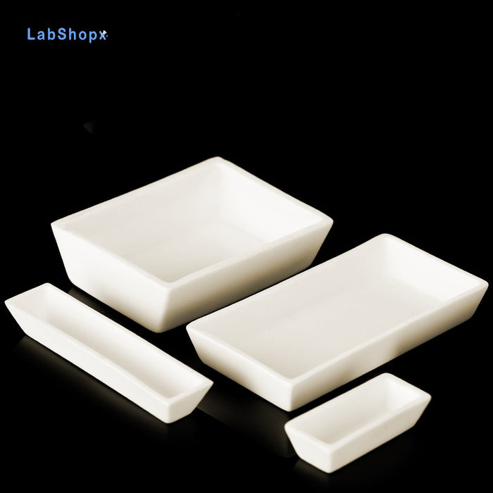 99Alumina Ceramic Aluminum Melting Crucible Boats Trapezoid | LABSHOPX