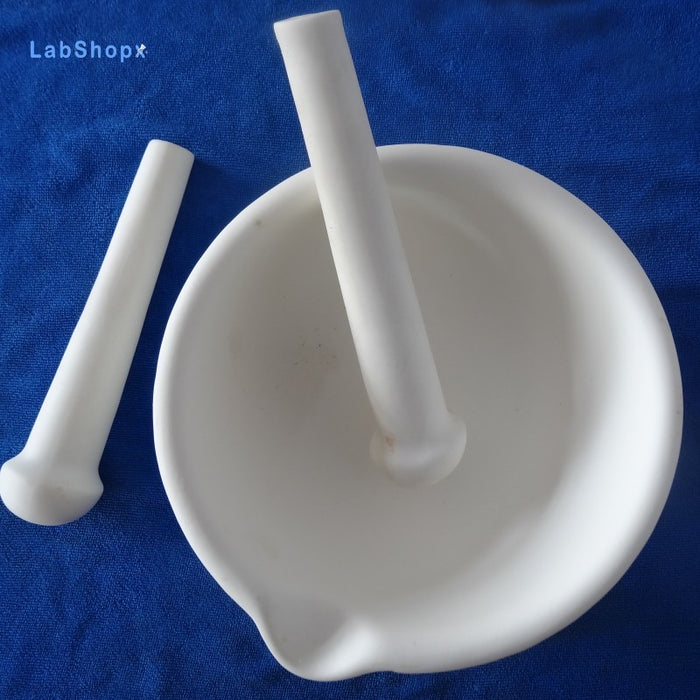 99High Pure Alumina Ceramic Mortar and Pestle Wear-Resisting | Labshopx