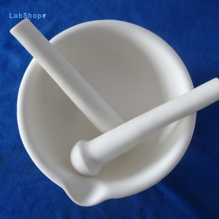 99High Pure Alumina Ceramic Mortar and Pestle Wear-Resisting | Labshopx