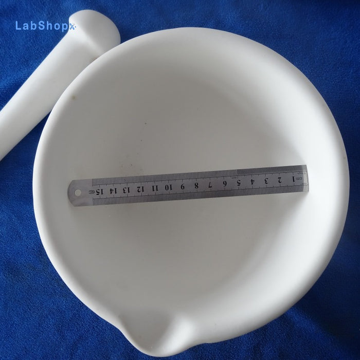 99High Pure Alumina Ceramic Mortar and Pestle Wear-Resisting | Labshopx