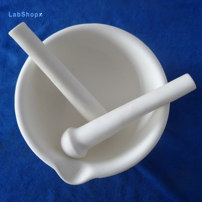 99High Pure Alumina Ceramic Mortar and Pestle Wear-Resisting | Labshopx