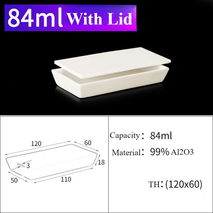 99Alumina Ceramic Aluminum Melting Crucible Boats Trapezoid | LABSHOPX