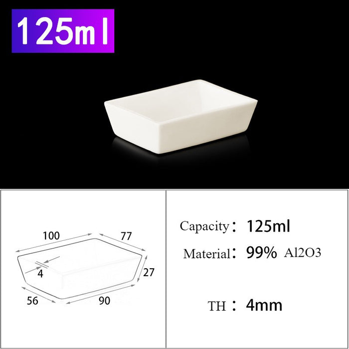99Alumina Ceramic Aluminum Melting Crucible Boats Trapezoid | LABSHOPX