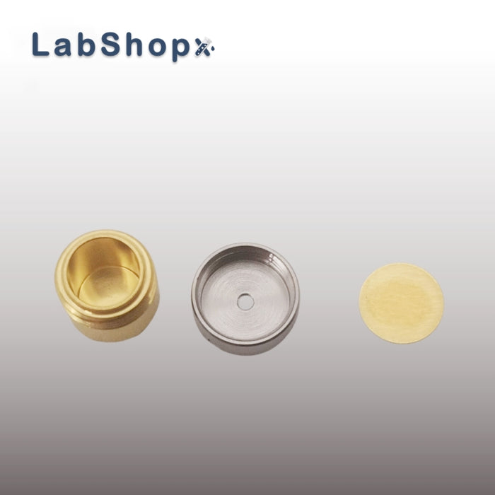 100μl Reusable High Pressure Sample Crucible with Lid/Seal Gold Plated for Netzsch 6.239.2-92.8.00 | LABSHOPX