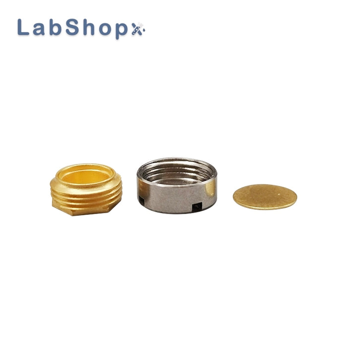 27μl Reusable High Pressure Crucible with Lid/Seal Gold Plated for Netzsch 6.239.2-92.3.00 | LABSHOPX