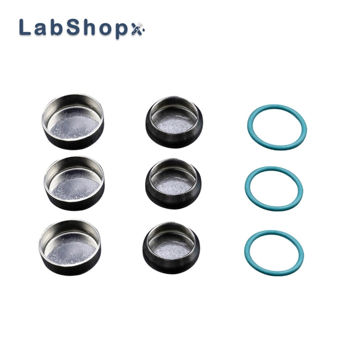 60μl Stainless Steel Pans Covers and  O-Fluorine Rubber Ring for PE 03190218 for PerkinElmer/PE | LABSHOPX