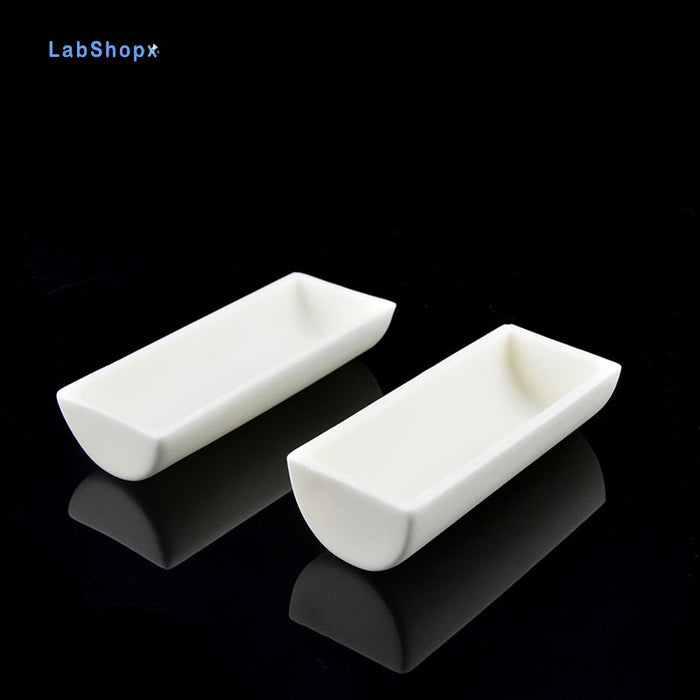 Alumina Crucible Boat Ceramic High Alumina Colmbustion Boat| LABSHOPX