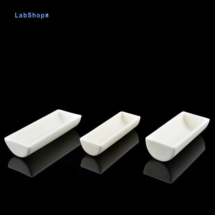 Alumina Crucible Boat Ceramic High Alumina Colmbustion Boat| LABSHOPX