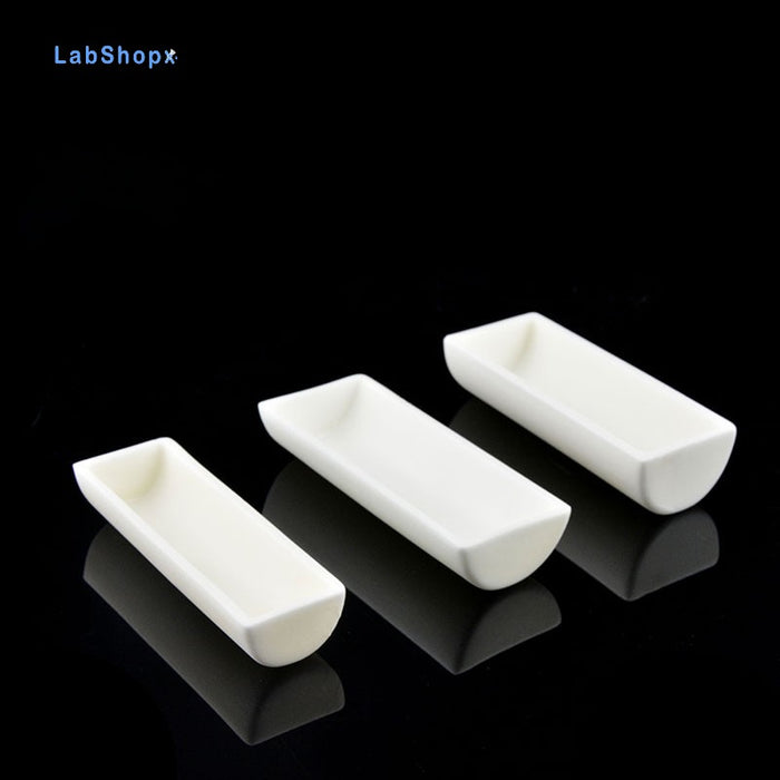 Alumina Crucible Boat Ceramic High Alumina Colmbustion Boat| LABSHOPX