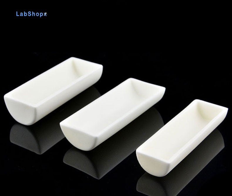 Alumina Crucible Boat Ceramic High Alumina Colmbustion Boat| LABSHOPX