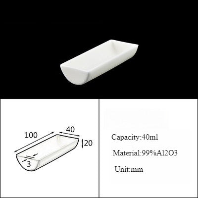 Alumina Crucible Boat Ceramic High Alumina Colmbustion Boat| LABSHOPX