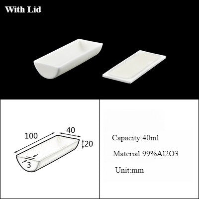 Alumina Crucible Boat Ceramic High Alumina Colmbustion Boat| LABSHOPX