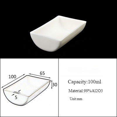 Alumina Crucible Boat Ceramic High Alumina Colmbustion Boat| LABSHOPX