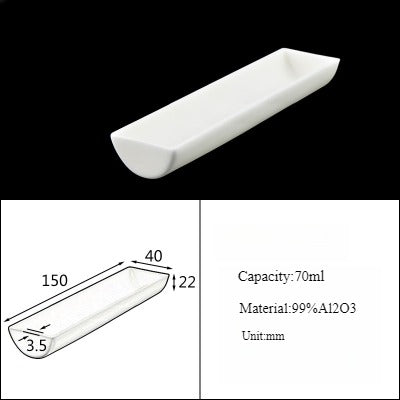 Alumina Crucible Boat Ceramic High Alumina Colmbustion Boat| LABSHOPX