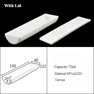 Alumina Crucible Boat Ceramic High Alumina Colmbustion Boat| LABSHOPX