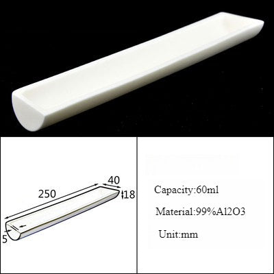Alumina Crucible Boat Ceramic High Alumina Colmbustion Boat| LABSHOPX