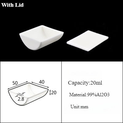 Alumina Crucible Boat Ceramic High Alumina Colmbustion Boat| LABSHOPX