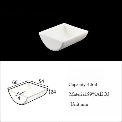 Alumina Crucible Boat Ceramic High Alumina Colmbustion Boat| LABSHOPX