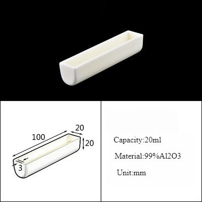 Alumina Crucible Boat Ceramic High Alumina Colmbustion Boat| LABSHOPX