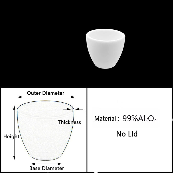 99% Ceramic Alumina Crucibles Aluminum Oxide Crucible Arc | LABSHOPX