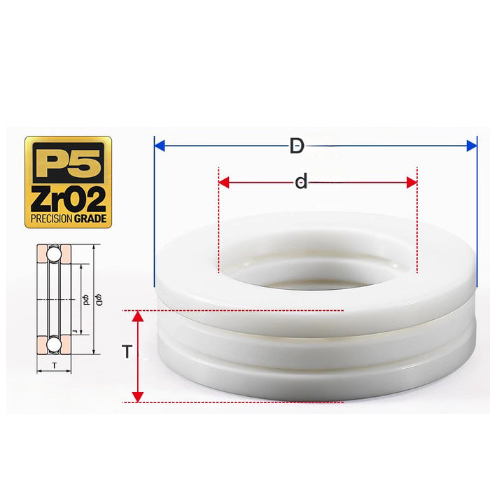 Full Zirconia Ceramic Bearings Zirconia Bearing Zro2 Bearing| Labshopx