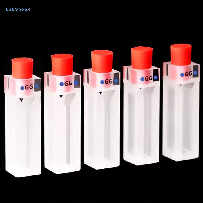Glass Fluorescence Cuvette 10mm Cell with PTFE Stopper| LABSHOPX
