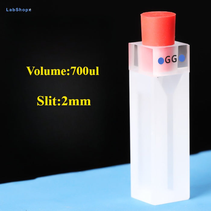 Glass Fluorescence Cuvette 10mm Cell with PTFE Stopper| LABSHOPX