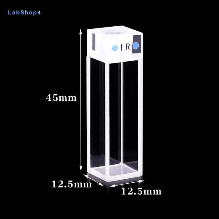 3.5ml Infrared Quartz Fluorescence Cell with Stopper 10mm | LABSHOPX