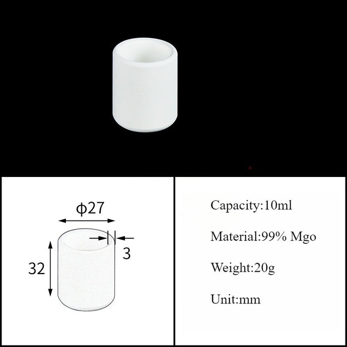 Magnesia Crucible Magnesium Oxide Crucible Mgo Cylinder| Labshopx