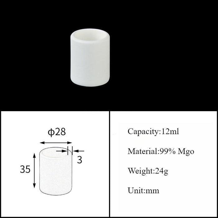 Magnesia Crucible Magnesium Oxide Crucible Mgo Cylinder| Labshopx
