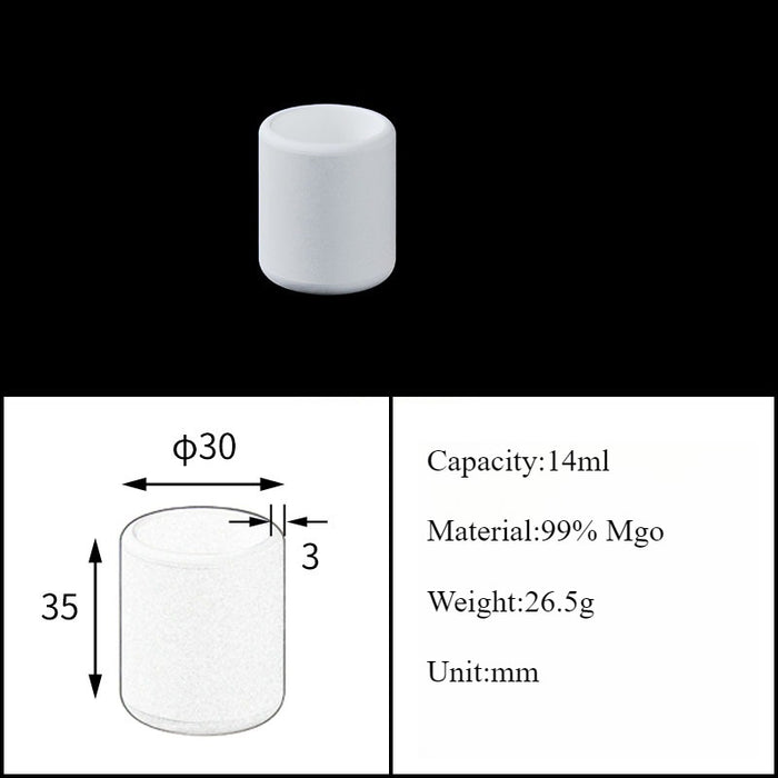 Magnesia Crucible Magnesium Oxide Crucible Mgo Cylinder| Labshopx