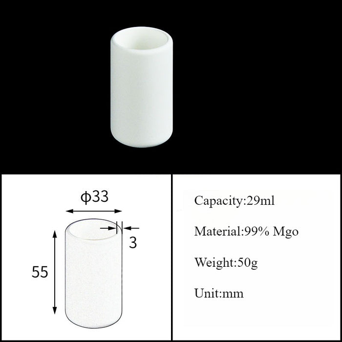 Magnesia Crucible Magnesium Oxide Crucible Mgo Cylinder| Labshopx