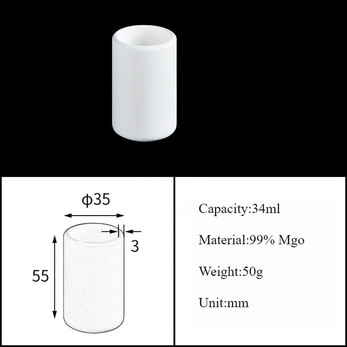 Magnesia Crucible Magnesium Oxide Crucible Mgo Cylinder| Labshopx