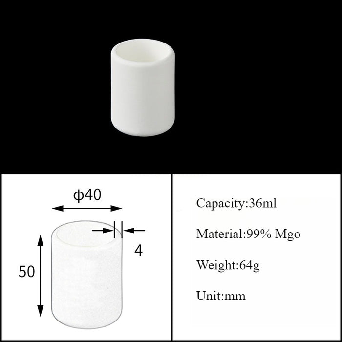 Magnesia Crucible Magnesium Oxide Crucible Mgo Cylinder| Labshopx
