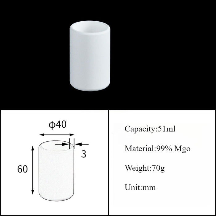 Magnesia Crucible Magnesium Oxide Crucible Mgo Cylinder| Labshopx