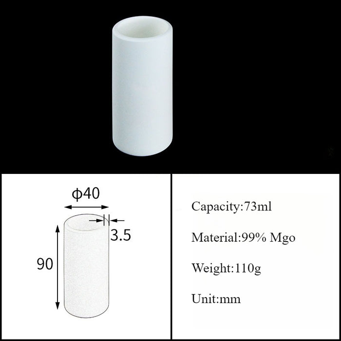 Magnesia Crucible Magnesium Oxide Crucible Mgo Cylinder| Labshopx