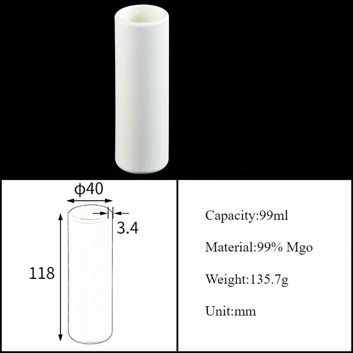 Magnesia Crucible Magnesium Oxide Crucible Mgo Cylinder| Labshopx