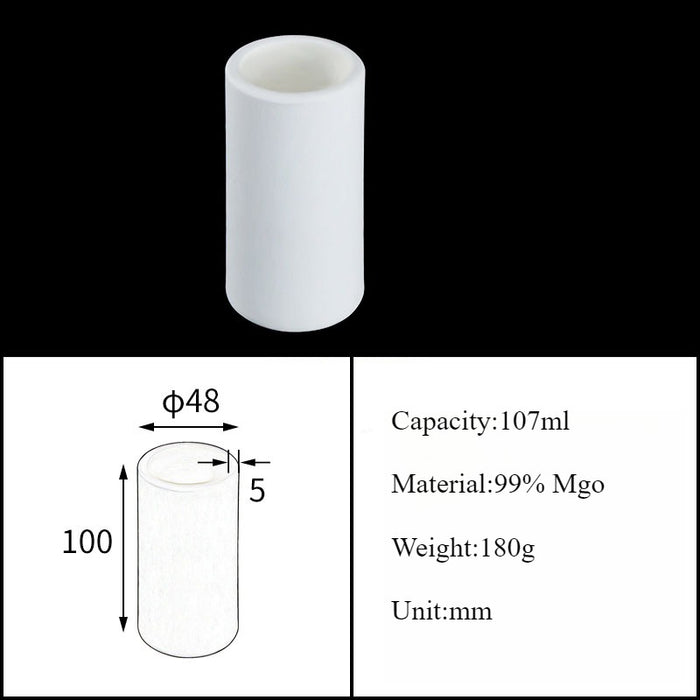Magnesia Crucible Magnesium Oxide Crucible Mgo Cylinder| Labshopx