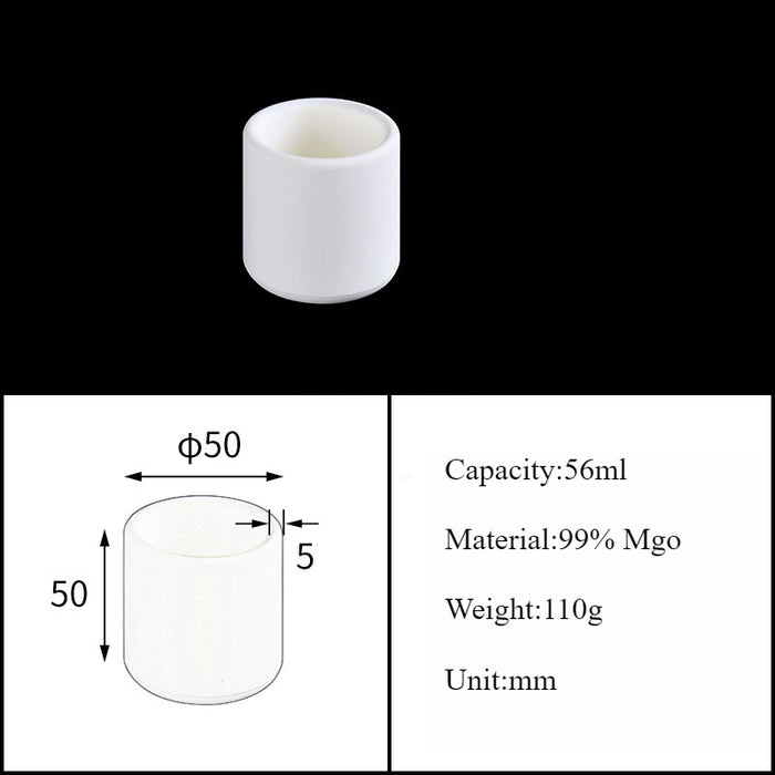 Magnesia Crucible Magnesium Oxide Crucible Mgo Cylinder| Labshopx