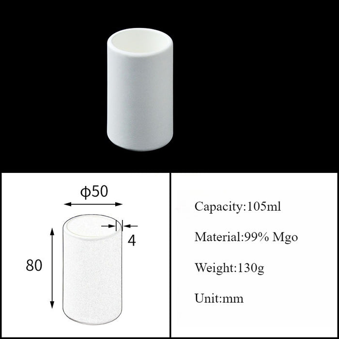 Magnesia Crucible Magnesium Oxide Crucible Mgo Cylinder| Labshopx
